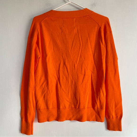 Wear Cissa The Wrap Cardigan Bright Orange 12g 100% Cotton Sweater Womens XS/S - Picture 5 of 13